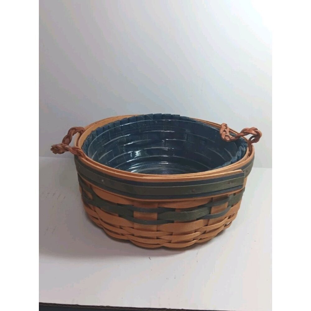 Longaberger 1998 Collectors Club Renewal Basket w/ Liner Protector & Card